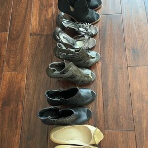 5 pairs of heels, size 6.5
